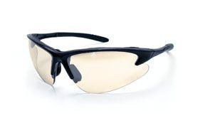 SAS 540-0605 DB2 Safety Glasses - Black Frame with Yellow Lens - Polybag (12 Pr)
