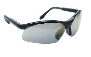 SAS 541-0003 Sidewinder Safety Glasses - Black Frame with Silver Lens - Polybag (12 Pr)