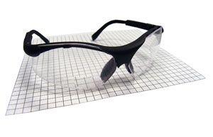 SAS 541-3000 Sidewinder Safety Glasses - Black. Frame with 3.0 X Reader Lens - Polybag (12 Pr)