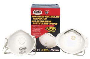 SAS 8611 N95 - Valved Particulate Respirator (12 Boxes of 10)