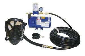 SAS 9800-35 One-Person Opti-Fit Full Face Supplied Air System with 1/4 HP Oil-Less Air Pump
