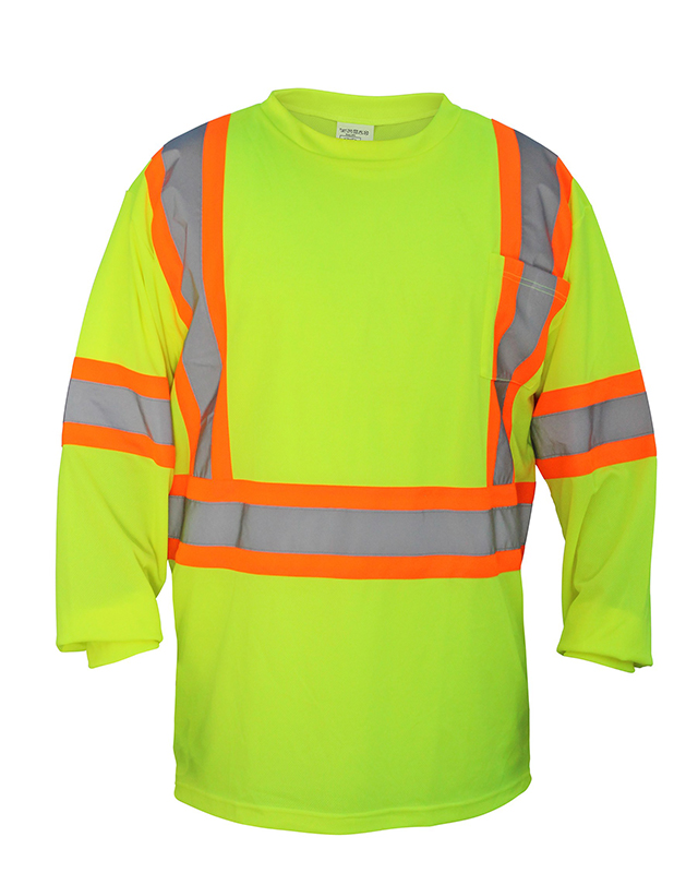 SAS Safety Hi-Viz Long Sleeve T-Shirt Class 2 (Yellow)