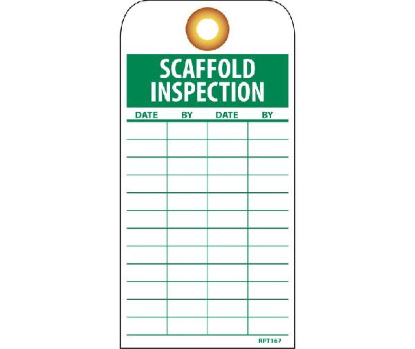 SCAFFOLD INSPECTION TAG