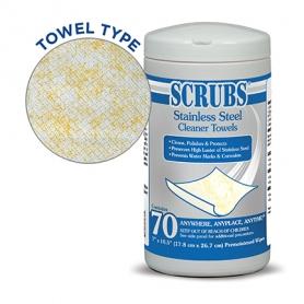 Scrubs® Stainless Steel Citrus Cleaner Wipes 30 Wipe Container