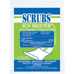 Scrubs® Sun Skeeter™ Insect Repellent + Sunscreen Wipes