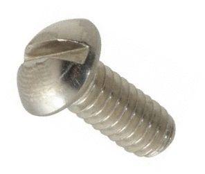 5/16-18 x 2-1/4" Slotted Round Head Machine Screws Stainless Steel 18-8 Qty 10 