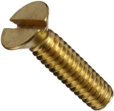 Slotted Flat Head Brass Machine Screws