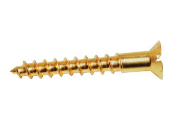 Slotted Flat Head Brass Wood Screws