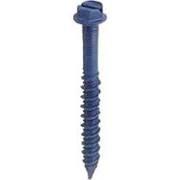 Slotted Hex Washer Blue Concrete Screw Anchor with Drill Bit