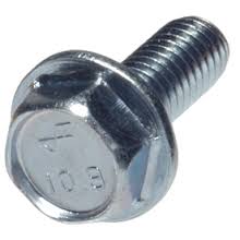 Slotted Indented Hex Washer Head Steel Zinc Yellow Plated Machine Screws