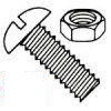 Slotted Round Head with Nuts Steel Zinc Plated Machine Screw Kit