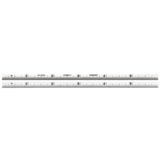 Starrett 610N-6 NARROW STEEL RULE- SPRING-TEMPERED- 6- #10 GRADS