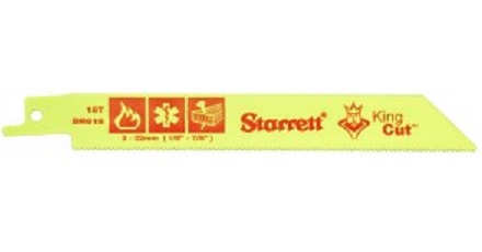 Starrett BR618-5 Recip Blade  6X3/4X.035X18T PB- 5PK