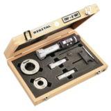Starrett Electronic Internal Bore Micrometer Set 3/4-2 (20-50mm) Range, .00005 (0.001mm) Resolution With 3 Point Contact