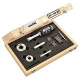 Starrett Electronic Internal Bore Micrometer Set 3/8-3/4 (10-20mm) Range, .00005 (0.001mm) Resolution With 3 Point Contact & Bluetooth