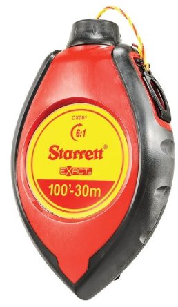 Starrett EXACT 4 oz. ABS water resistant with rubber grips Chalk Box with Red Chalk