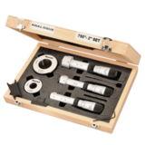 Starrett Mechanical Bore Gage Set 2-4 Range, .00025 Graduations With 3 Point Contact