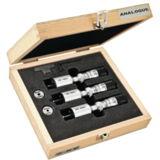 Starrett Mechanical Bore Gage Set 3mm-6mm Range, 0.0025 Graduations With 2 Point Contact