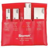 Starrett S154SZ ADJUSTABLE STEEL PARALLELS- SET OF 4
