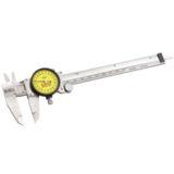 Starrett Yellow Dial Caliper, Hardened Stainless Steel, 0-150mm Range, 0.02mm Graduations With Carbide Faces