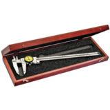 Starrett Yellow Dial Caliper, Hardened Stainless Steel, 0-300mm Range, 0.02mm Graduations With Wooden Case