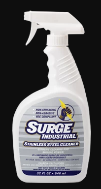 Surge Industrial 32oz. Commercial Grade Ready To Use Stainless Steel Cleaning Spray - 6 Bottles
