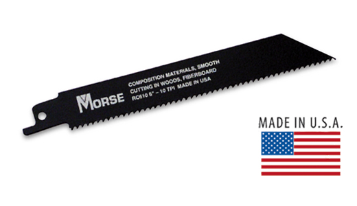 TPI: 3 MK Morse Carbide Tipped Reciprocating Saw Blades: 3 Pack