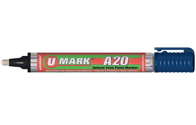 U-Mark A20 Paint Marker- 12 Pack: Blue