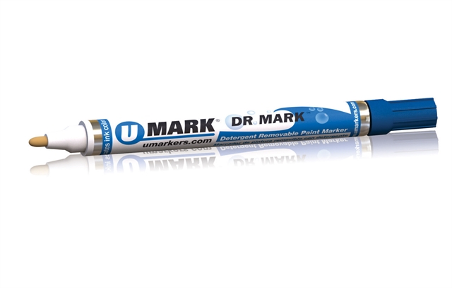 U-Mark DR. MARK™ Detergent Removable Paint Marker- 12 Pack: White