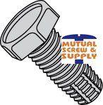 Unslotted Indented Hex Head Steel Zinc Plated Type F Thread Cutting Screws