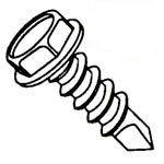 Unslotted Indented Hex Washer Head 18/8 Stainless Steel #2 Point Self Drilling Screws