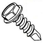 Unslotted Indented Hex Washer Head 410 Stainless Steel #1 Point Self Drilling Screws