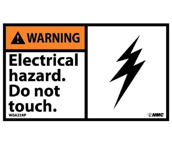 WARNING ELECTRICAL HAZARD DO NOT TOUCH LABEL