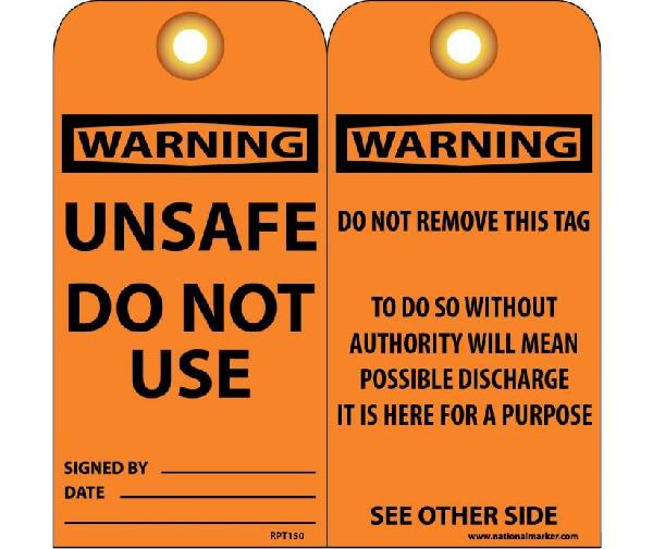 WARNING UNSAFE DO NOT USE TAG