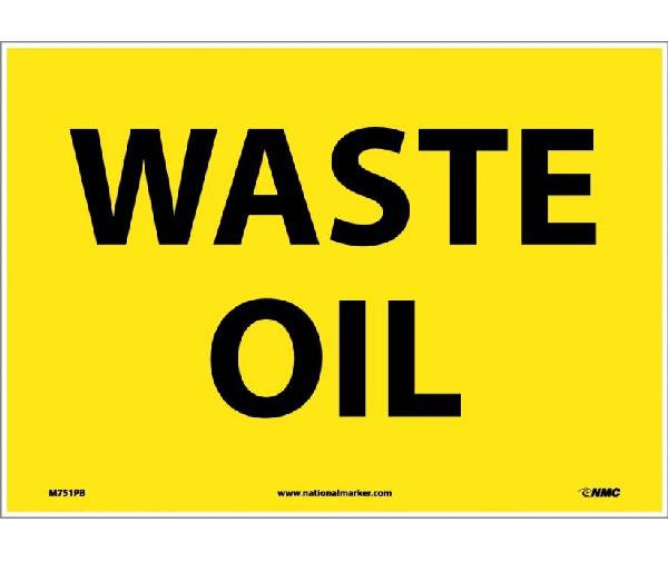 WASTE OIL SIGN - Mutual Screw & Supply