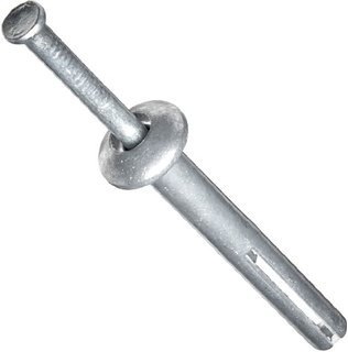 Wej-It Nail-It DN1410 Drive Anchor Pack of 100 1/4 Diameter Zinc Plated Finish Zamac Alloy 1 Length Meets GSA FFS-325 Group V Type 2 Class 2 Specifications