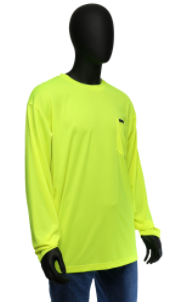 West Chester 2X-Large Lime Hi-Visibility Long Sleeve Shirt