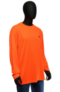 West Chester 2X-Large Orange Hi-Visibility Long Sleeve Shirt