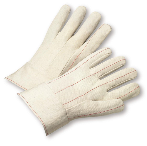 West Chester 718BT Quilted Cotton Double-Palm Band Cuff Gloves