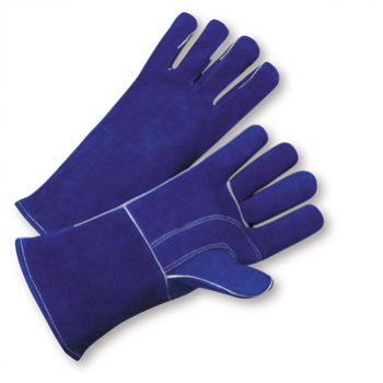 West Chester 945 Premium Blue Split Cowhide Leather Welder Gloves