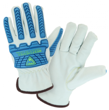 West Chester Cut Resistant Impact Protected Sheepskin Leather Driver Gloves