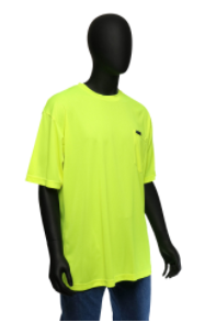 West Chester Large Lime Hi-Visibility Short Sleeve Shirt