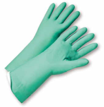 West Chester Posigrip 15 Mil Unlined Green Nitrile Chemical Resistant Gloves