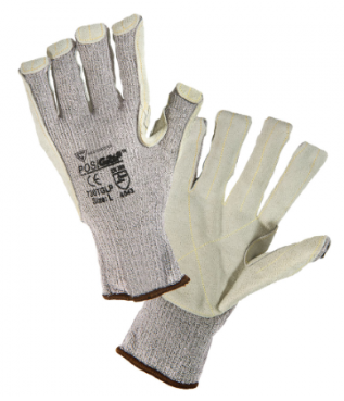 West Chester PosiGrip™ Cowhide Leather Palm Grey String Knit Gloves