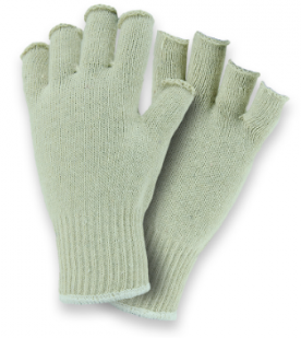 West Chester Premium Natural White Fingerless Cotton/Polyester String Knit Gloves