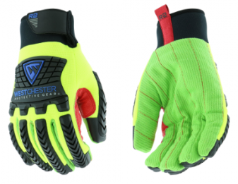 West Chester R2 Green Corded Palm Rigger Insulated Winter Gloves