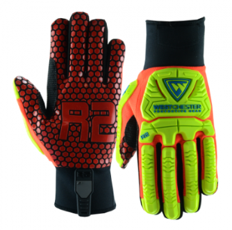 West Chester R2 Red/Yellow Safety Rig Ace High Dexterity Gloves