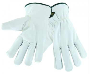 West Chester White Cowhide Leather Cut Resistant Driver Gloves (Arc Flash)